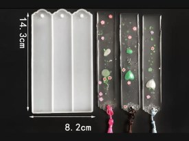 Molde silicona señaladores punta redondeada 
